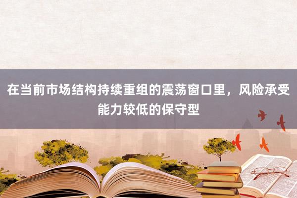 在当前市场结构持续重组的震荡窗口里，风险承受能力较低的保守型